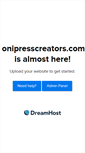 Mobile Screenshot of onipresscreators.com